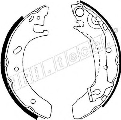 fri.tech. 17401 Brake Shoe Set